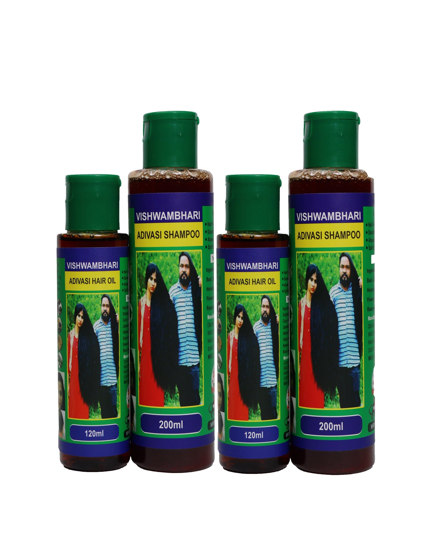 (BUY 1 GET 1 FREE) Adivasi Hair Oil & Shampoo For Men & Women For Your Hair Growths