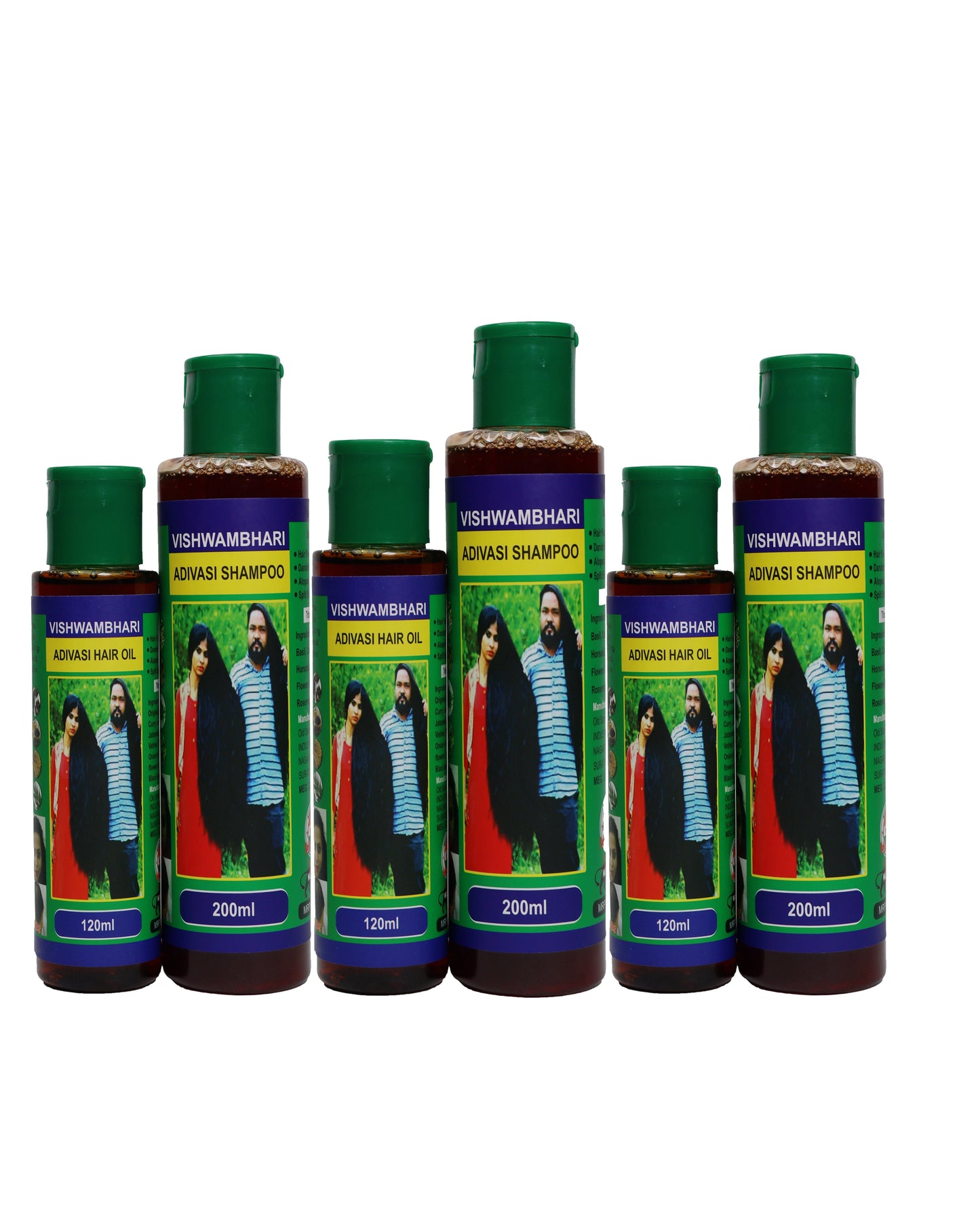 (BUY 1 GET 1 FREE) Adivasi Hair Oil & Shampoo For Men & Women For Your Hair Growths